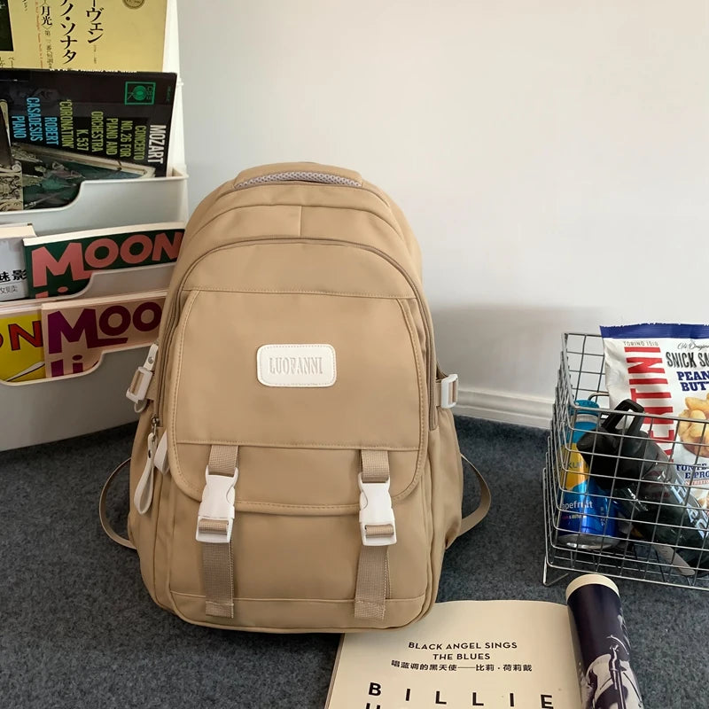 2023 Travel Waterproof Book Bags Fashion Ladies Cute Laptop Trendy Women College Student Backpack Girl Kawaii Nylon School Bag