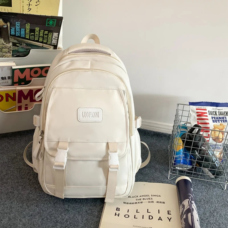 2023 Travel Waterproof Book Bags Fashion Ladies Cute Laptop Trendy Women College Student Backpack Girl Kawaii Nylon School Bag