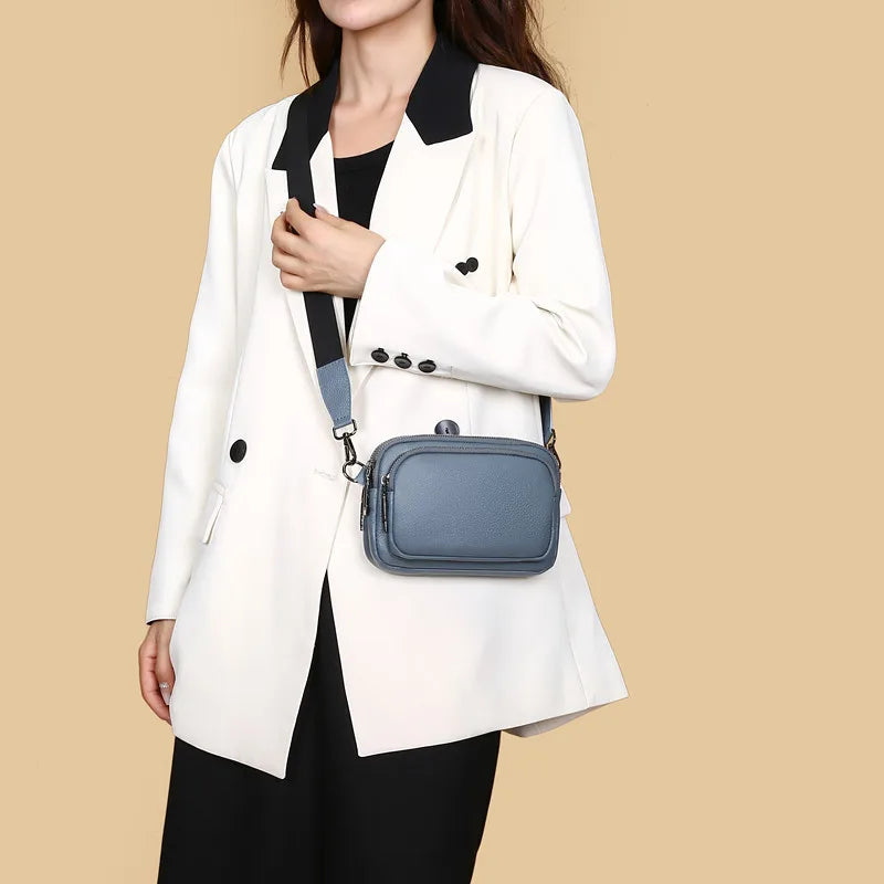 2023 Trend High Quality Genuine Leather Female Shoulder Crossbody Bag Luxury Brand Fashion Women Bags Casual Purses and Handbags