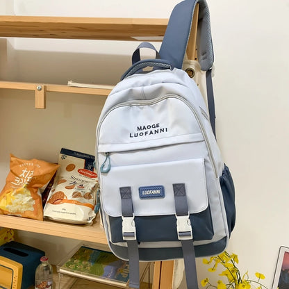 2023 Trendy Book Bag High Capacity Cool Women Fashion Laptop College Backpack Girl Nylon Female Travel School Bag Kawaii Student
