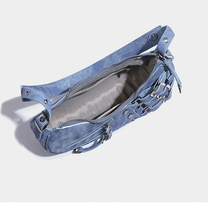 2023 Underarm Bag Versatile Vintage Tote Bag Handbag Leather Shoulder Bag for Women Girl Armpit Bag Fashion Trendy Bag