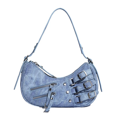 2023 Underarm Bag Versatile Vintage Tote Bag Handbag Leather Shoulder Bag for Women Girl Armpit Bag Fashion Trendy Bag
