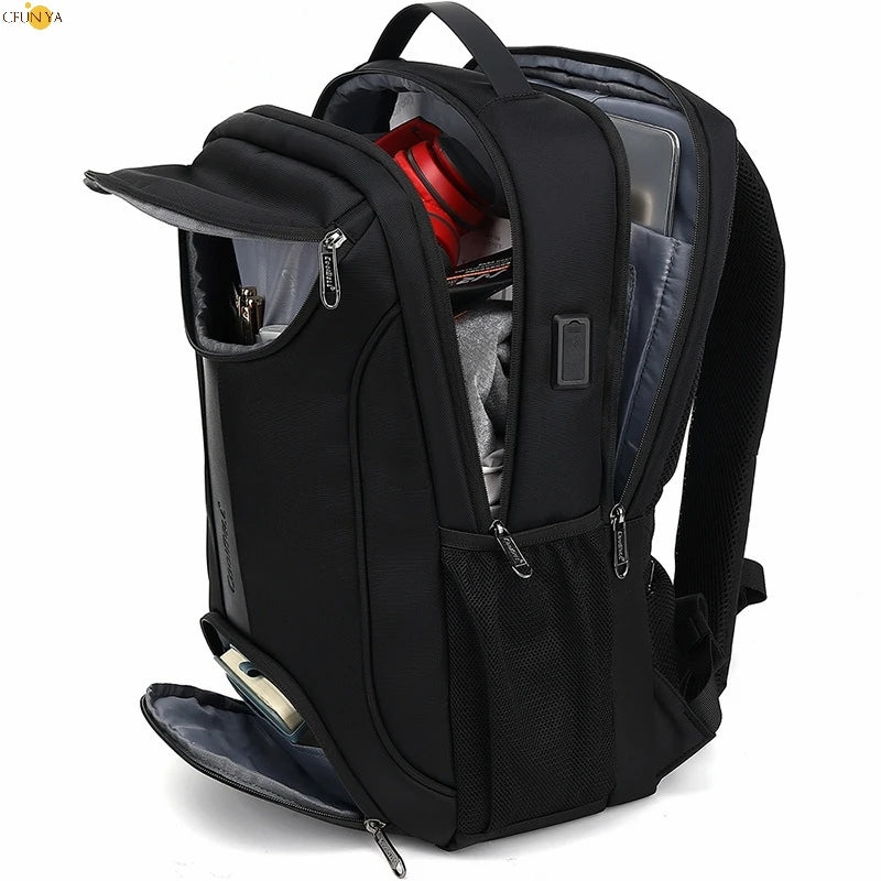 2023 Waterproof 17 Inch Laptop Backpack Men USB Charging Travel Backpacks Women Oxford Rucksack Male Students School Bag Mochila