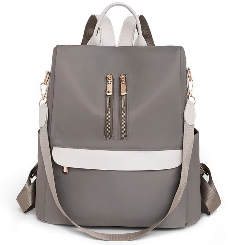 2023 Waterproof Nylon Cloth Women Backpack Anti-theft Back Pack Ladies Fashion School Bags High Quality Large Capacity Bagpacks