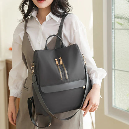 2023 Waterproof Nylon Cloth Women Backpack Anti-theft Back Pack Ladies Fashion School Bags High Quality Large Capacity Bagpacks
