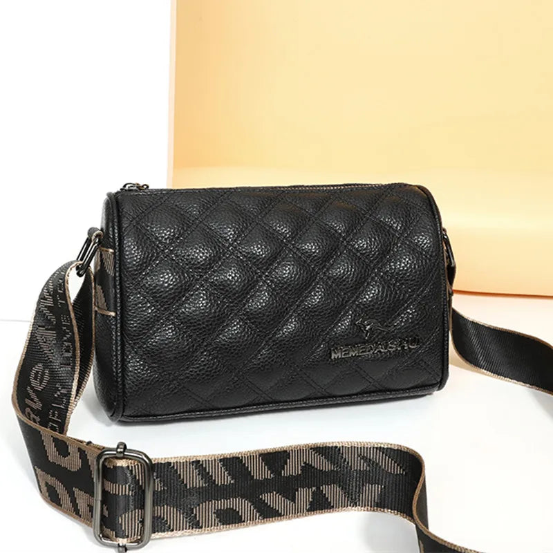 2023 Wide Shoulder Strap Genuine Leather Women Tote Sac High Quality Cow Leather Shoulder Crossbody Bags For Women Lady Handbags