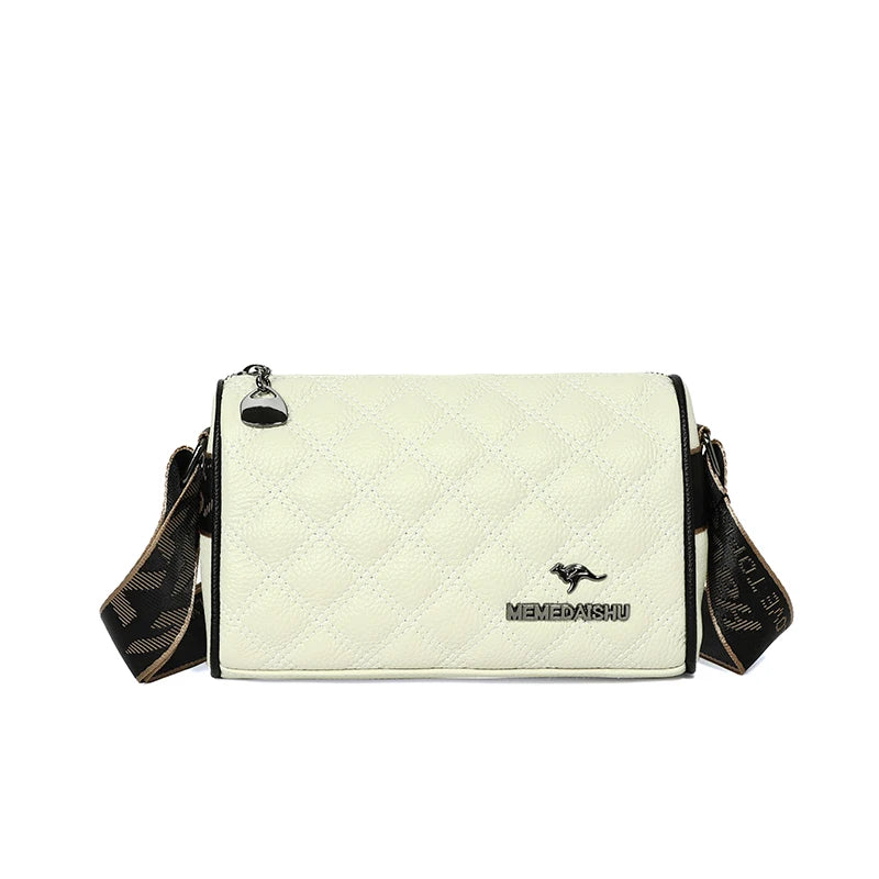 2023 Wide Shoulder Strap Genuine Leather Women Tote Sac High Quality Cow Leather Shoulder Crossbody Bags For Women Lady Handbags