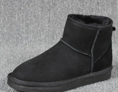 2023 Winter Warm Boots Fur Ladies Snow Boots Real Sheepskin Wool Low-cut Warm Fur Shoes Man  Women Winter Short Boots Shoes New