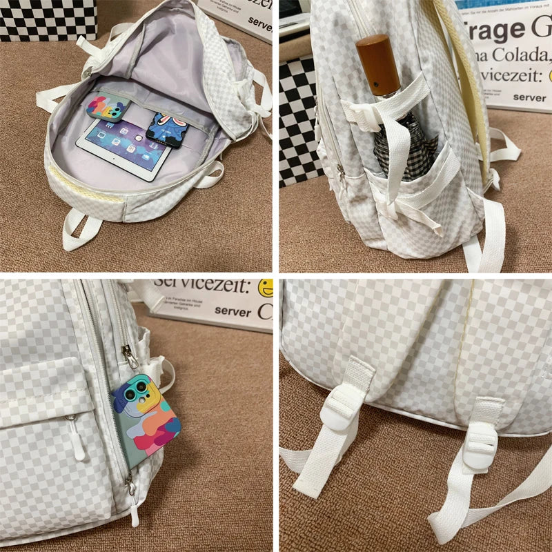 2023 Woman Backpack Schoolbag for Teenage Girls Boys Female Large Capacity Rucksack High Quality School Bag Mochila Student Sac
