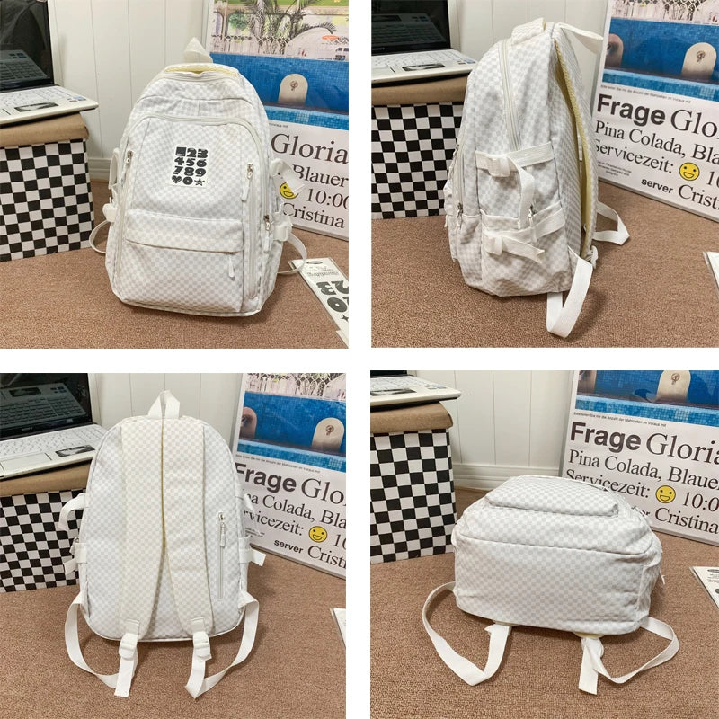 2023 Woman Backpack Schoolbag for Teenage Girls Boys Female Large Capacity Rucksack High Quality School Bag Mochila Student Sac