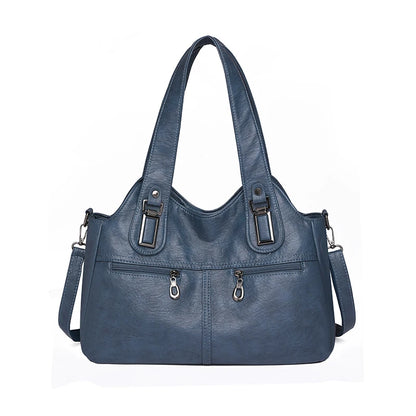 2023 Women High Quality Leather Shoulder Bag Top-handle Bags Casual Large Capacity Messenger Bags Luxury Designe Ladies Handbags