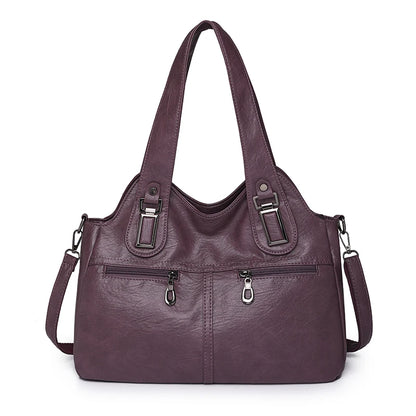 2023 Women High Quality Leather Shoulder Bag Top-handle Bags Casual Large Capacity Messenger Bags Luxury Designe Ladies Handbags