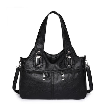 2023 Women High Quality Leather Shoulder Bag Top-handle Bags Casual Large Capacity Messenger Bags Luxury Designe Ladies Handbags