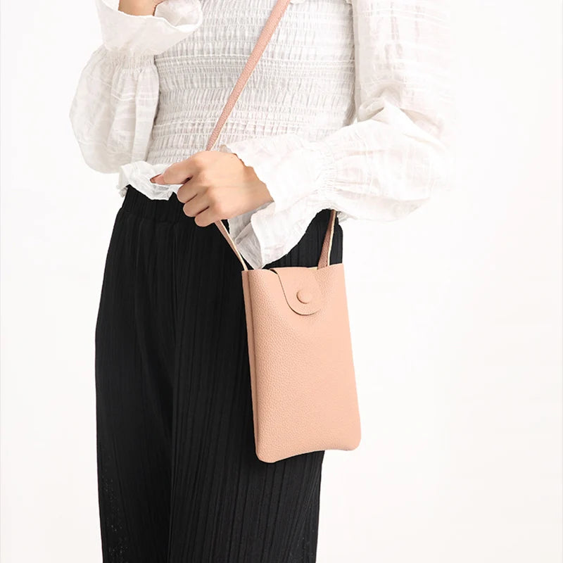 2023 Women's Phone Bag Crossbody Black Pink Small Shoulder Bag Summer Designer Lady Messenger Clutch Bags Purses Bolso Mujer