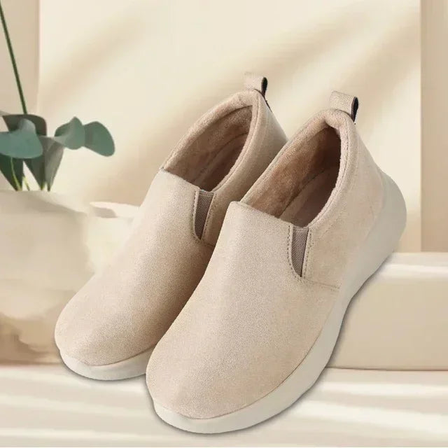 2023 Women's Snow Boots Platform Boots Women's Leisure Winter Snow Ankle Boots Women's Anti slip Plush Leather