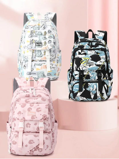 2023 new Girls School Bags for Teenagers Student Primary Schoolbag Backpack Kids Large Capacity Casual College Style Backpacks