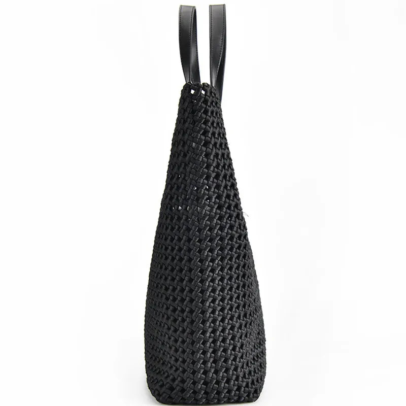 2023 new hand-woven shoulder bag large capacity ladies Europe and the United States fashion bag network red hot