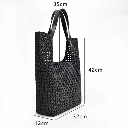 2023 new hand-woven shoulder bag large capacity ladies Europe and the United States fashion bag network red hot
