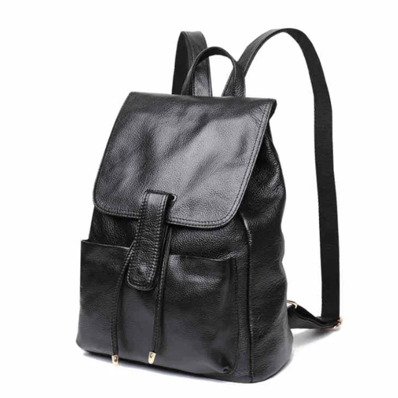 2023 summer new street trend luggage leather backpack Leather belt decorative women's backpack