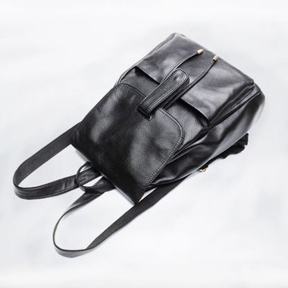 2023 summer new street trend luggage leather backpack Leather belt decorative women's backpack