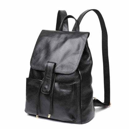 2023 summer new street trend luggage leather backpack Leather belt decorative women's backpack