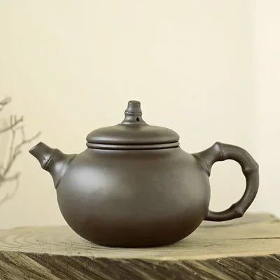 2023New Chinese Purple Clay Tea Pot Chinese Kung Fu Zisha Large Capacity With Filter Handle Hand-painted Teapot Kettle Set