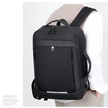2023new Business Laptop Backpack Waterproof Notebook For Men School Book Bag Expandable Multifunction USB Charging Man Backpacks