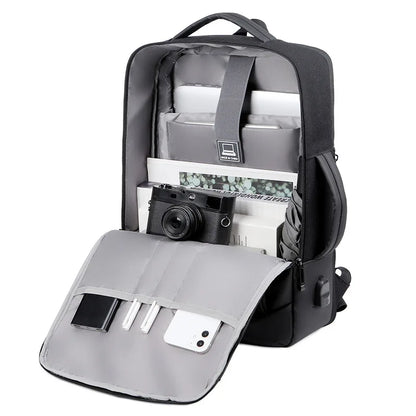 2023new Business Laptop Backpack Waterproof Notebook For Men School Book Bag Expandable Multifunction USB Charging Man Backpacks