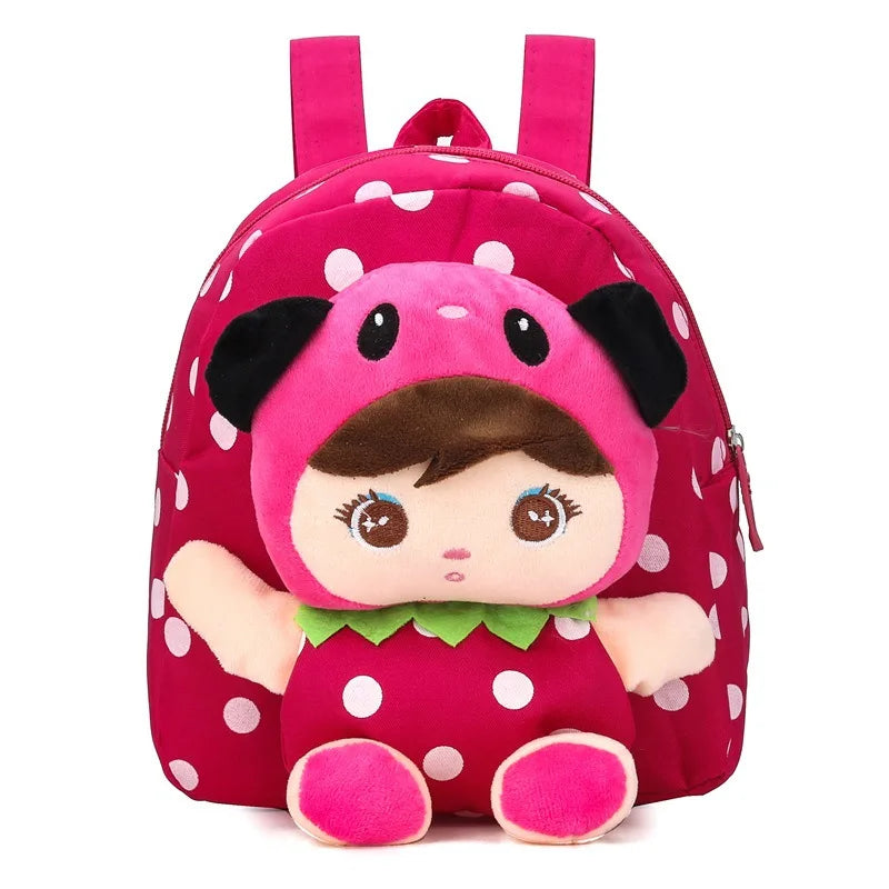 2024 3D Cartoon Plush Children Backpacks Kindergarten Schoolbag Kids Backpack Children School Bags for Baby Girls Backpacks