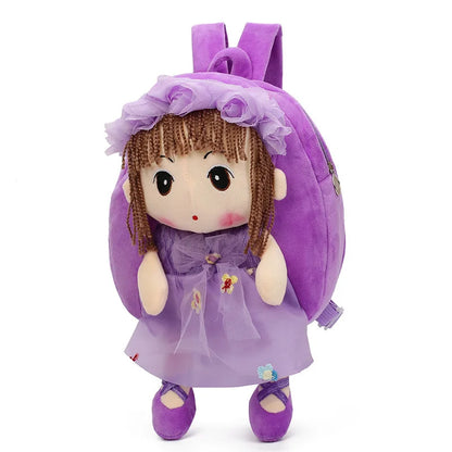 2024 3D Cartoon Plush Children Backpacks Kindergarten Schoolbag Kids Backpack Children School Bags for Baby Girls Backpacks