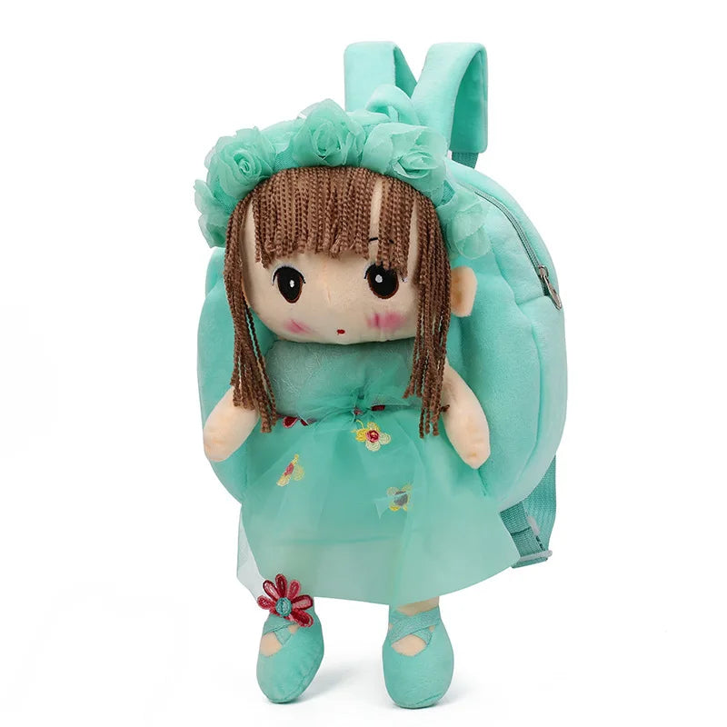 2024 3D Cartoon Plush Children Backpacks Kindergarten Schoolbag Kids Backpack Children School Bags for Baby Girls Backpacks