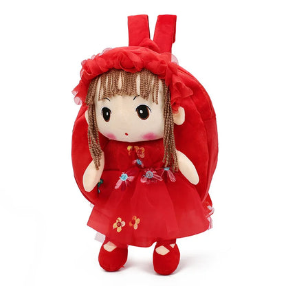 2024 3D Cartoon Plush Children Backpacks Kindergarten Schoolbag Kids Backpack Children School Bags for Baby Girls Backpacks