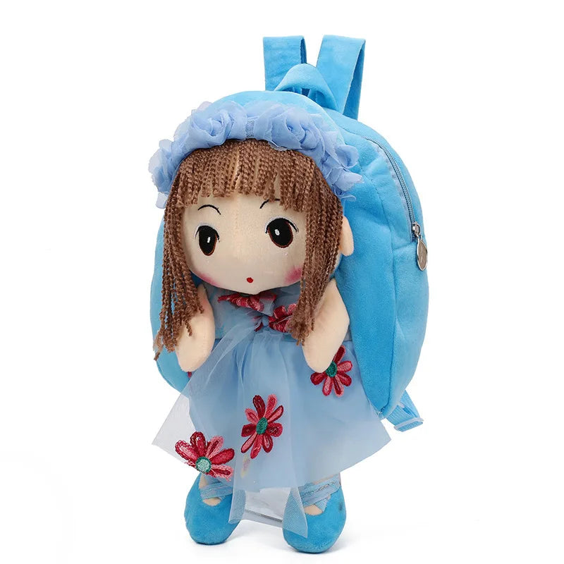 2024 3D Cartoon Plush Children Backpacks Kindergarten Schoolbag Kids Backpack Children School Bags for Baby Girls Backpacks