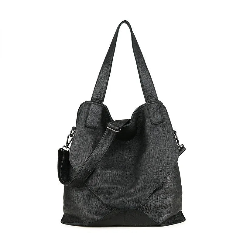 2024 Autumn New High-capacity Bags Fashion Soft Genuine Leather Crossbody Bag Commuter Travel Casual Bolsos Mujer Female