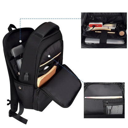 2024 Backpack laptop bag Anti-theft waterproof schoolbag for male and female students Casual business commuting backpack