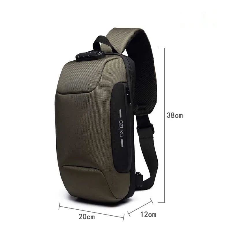 2024 Chest pack for men Anti-theft Shoulder Messenger Bags Male Waterproof Short Trip Chest Bag Pack