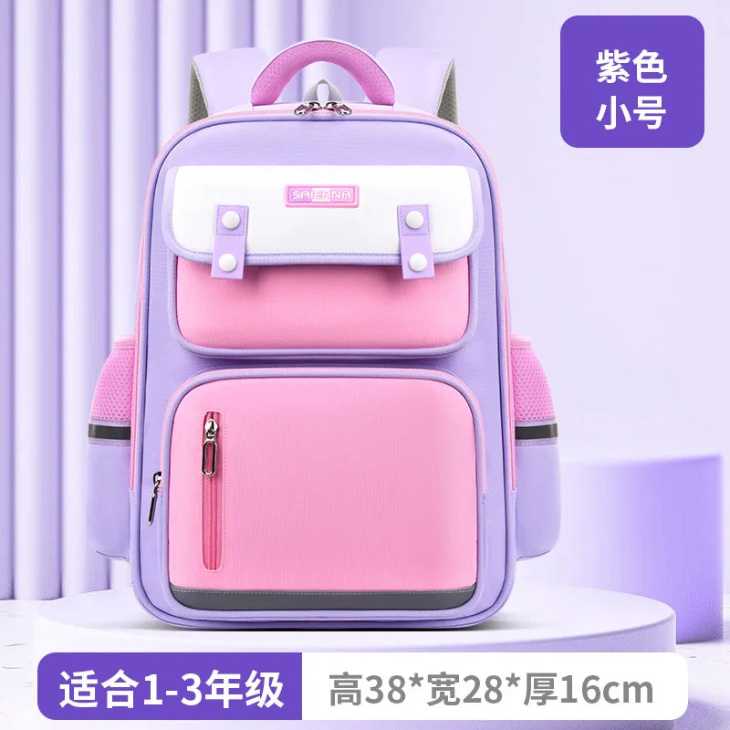 2024 Children School Bags for Boys Girls Orthopedic School Backpack Waterproof Primary Schoolbag Book Bag Kids Mochila Infantil