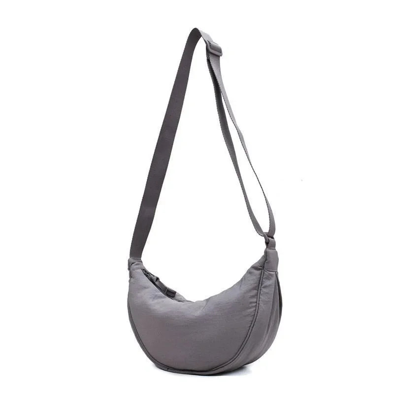 2024 Crossbody Hobo Sling Crescent Bag Women Men Trendy Small Shoulder Bag Purse Dumpling Casual Handbag Adjustable Strap
