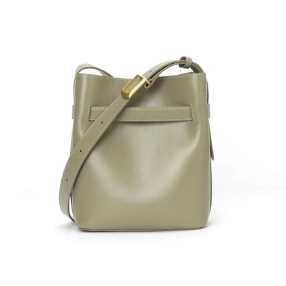 2024 Crossbody Large Capacity Genuine Leather Bag for Women Women's Bucket Bag Luxury Designer Handbag  Ladies Hand Bags