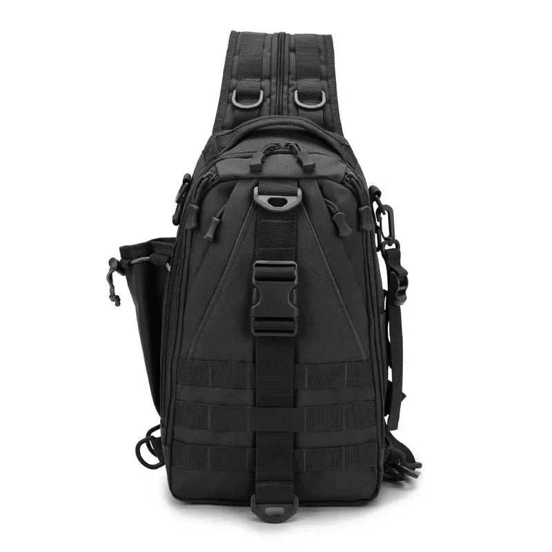 2024 Crossbody Multifunction Fishing Bag Waterproof Tactical Backpack Climbing Outdoor Shoulder Sports Chest Bag for Men Women