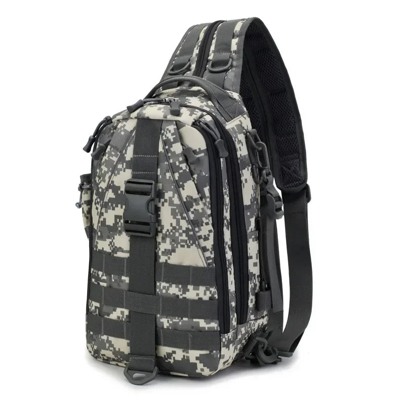 2024 Crossbody Multifunction Fishing Bag Waterproof Tactical Backpack Climbing Outdoor Shoulder Sports Chest Bag for Men Women