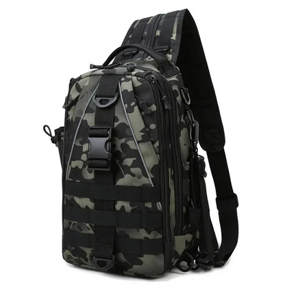 2024 Crossbody Multifunction Fishing Bag Waterproof Tactical Backpack Climbing Outdoor Shoulder Sports Chest Bag for Men Women