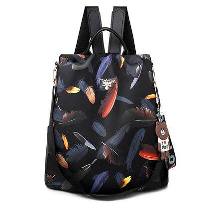 2024 Fashion Anti Theft Women Backpack Multi-Colored Oxford School Bag Pretty Style Girls School Backpack Female Travel Backpack