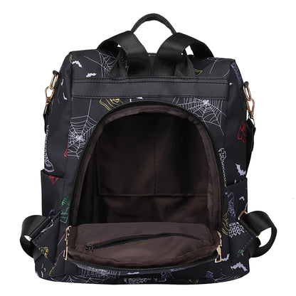 2024 Fashion Anti Theft Women Backpack Multi-Colored Oxford School Bag Pretty Style Girls School Backpack Female Travel Backpack