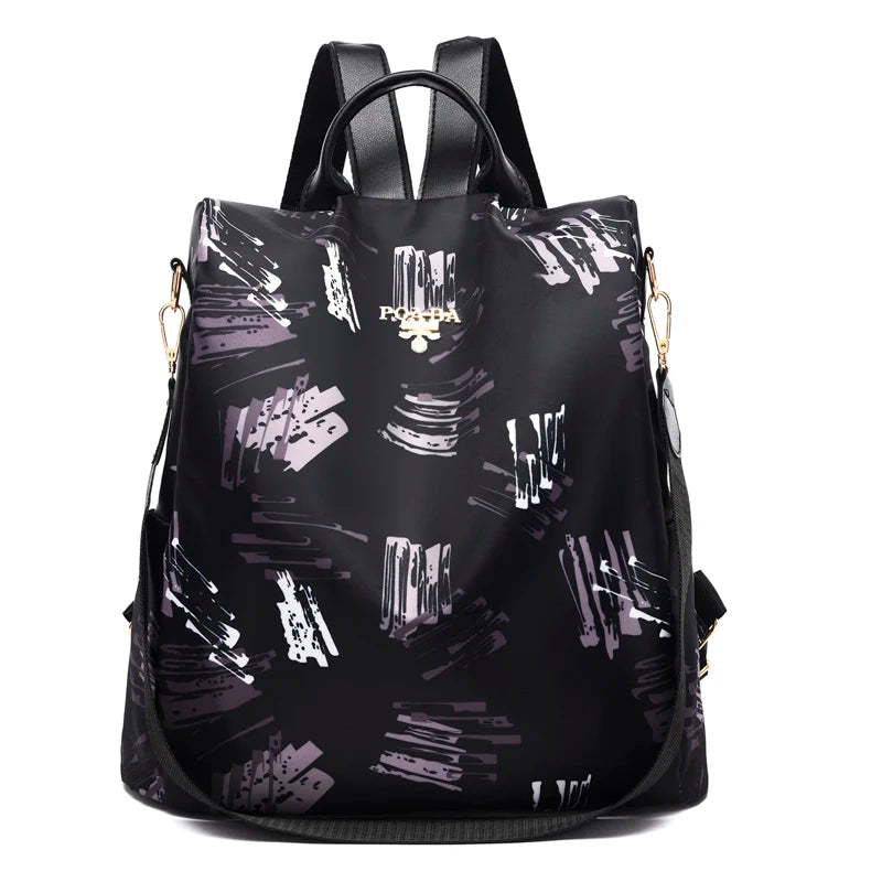 2024 Fashion Anti Theft Women Backpack Multi-Colored Oxford School Bag Pretty Style Girls School Backpack Female Travel Backpack