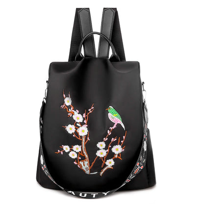 2024 Fashion Anti Theft Women Backpack Multi-Colored Oxford School Bag Pretty Style Girls School Backpack Female Travel Backpack
