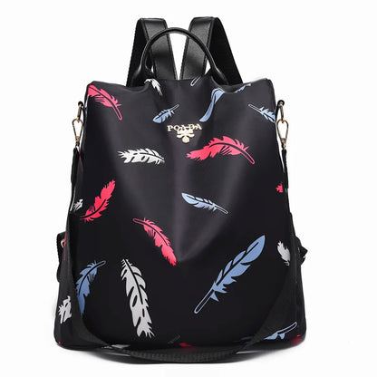 2024 Fashion Anti Theft Women Backpack Multi-Colored Oxford School Bag Pretty Style Girls School Backpack Female Travel Backpack