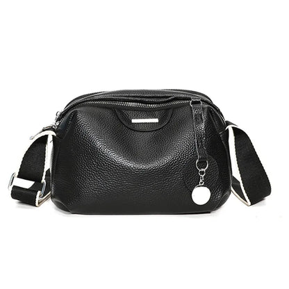 2024 Fashion Crossbody Bags Women's Genuine Leather Bag Simple High Quality Tote Bag Vintage Boston Handbag Female Shoulder Bags