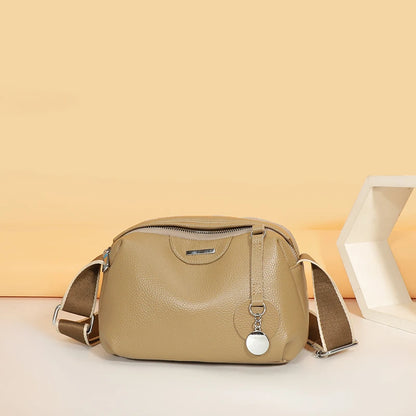 2024 Fashion Crossbody Bags Women's Genuine Leather Bag Simple High Quality Tote Bag Vintage Boston Handbag Female Shoulder Bags