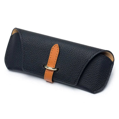 2024 Fashion Leather Glasses Case Holder Portable Slim Sunglasses Pouch Soft Eyeglasses Eyewear Sleeve for Women Men Lightweight